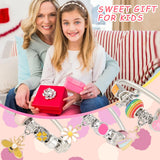 PinkSheep Bracelets for Kids, 6PC, Little Girl Friendship Bracelets Charm Bracelet, Party Favor Dress Up