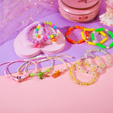 PinkSheep Bracelets for Girls, 18pc/24pc Colorful Beaded Stretch Bracelets for Little Girl Teen Girl, Friendship Bracelet Bracelets Bulk Stackable Bracelets, Cute Things for Girls (24PC)