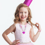 Necklace and Bracelet for Kids, 3 Sets, Little Girls, Dress Up Pretend Play Party Favor