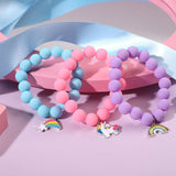 Unicorn Beads Pendant Bracelets for Girls | Set of 6