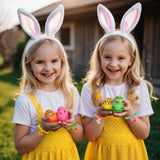 Easter Bracelet Colorful Beaded Bracelets for Little Girls Easter Basket Stuffers Toddler Bead Jewelry