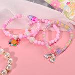 PinkSheep Beads Bracelet Unicorn Bracelet for Kids Girls Charm Bracelet Friendship Bracelet 10 PC Party Favor